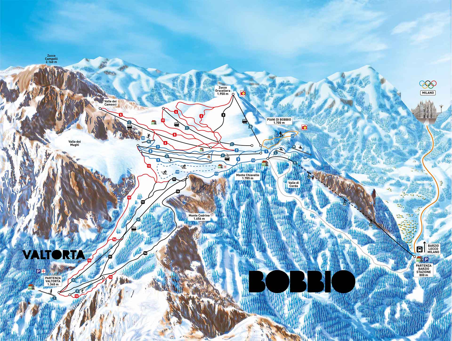 Mappa Piani di Bobbio